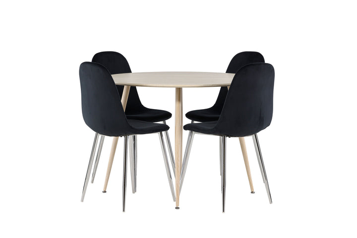 Venture Home Plaza Dining Table with Polar Dining Chair
