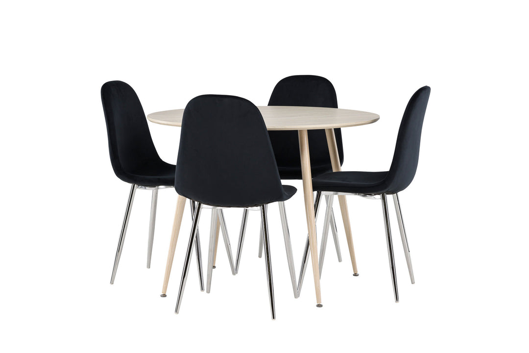 Venture Home Plaza Dining Table with Polar Dining Chair