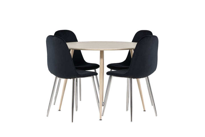 Venture Home Plaza Dining Table with Polar Dining Chair