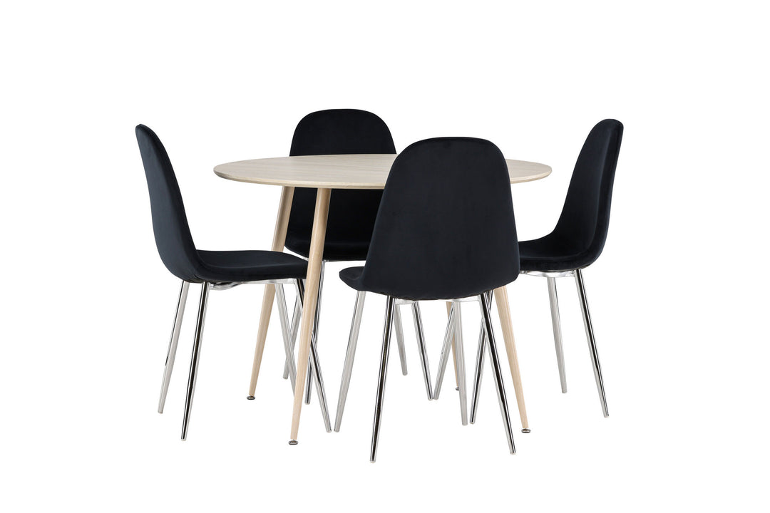 Venture Home Plaza Dining Table with Polar Dining Chair