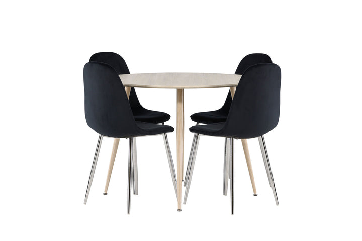 Venture Home Plaza Dining Table with Polar Dining Chair