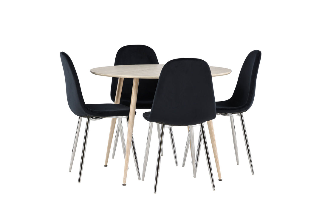 Venture Home Plaza Dining Table with Polar Dining Chair