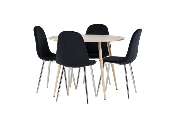 Venture Home Plaza Dining Table with Polar Dining Chair