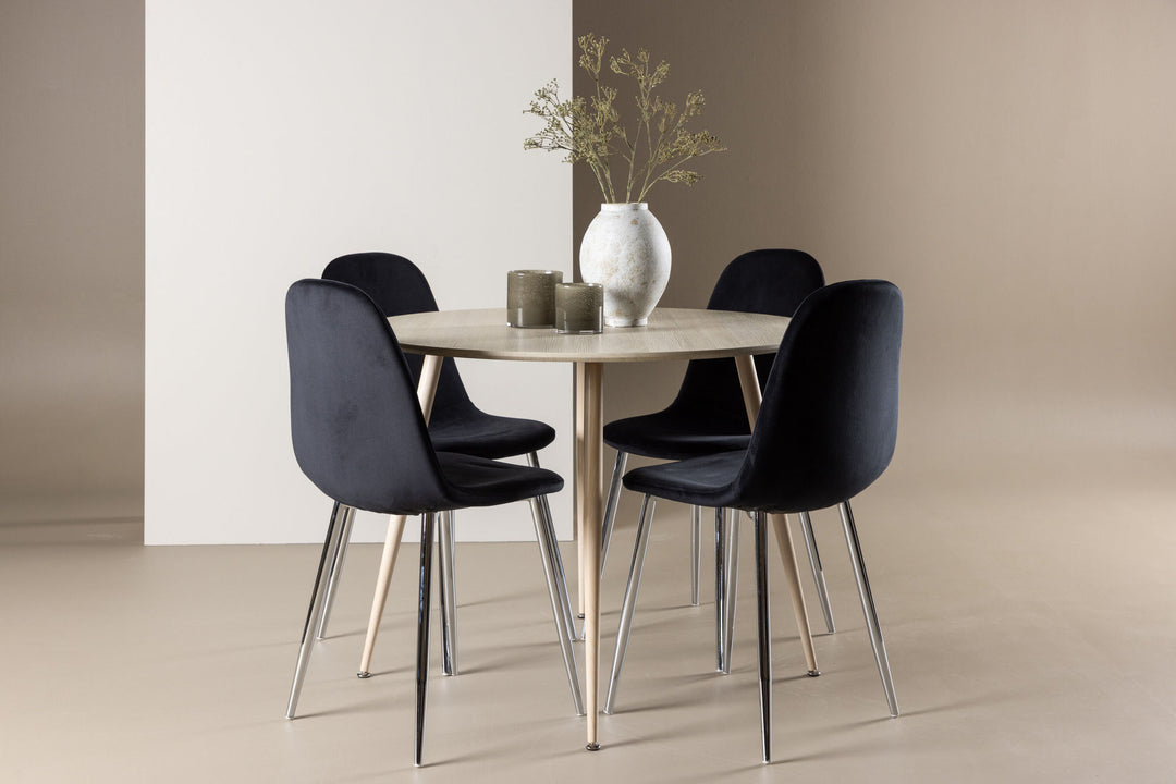 Venture Home Plaza Dining Table with Polar Dining Chair