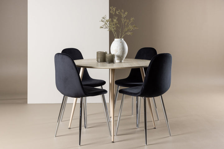 Venture Home Plaza Dining Table with Polar Dining Chair