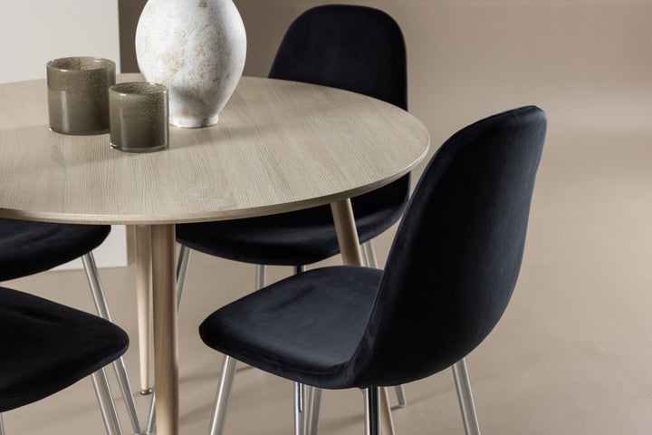 Venture Home Plaza Dining Table with Polar Dining Chair