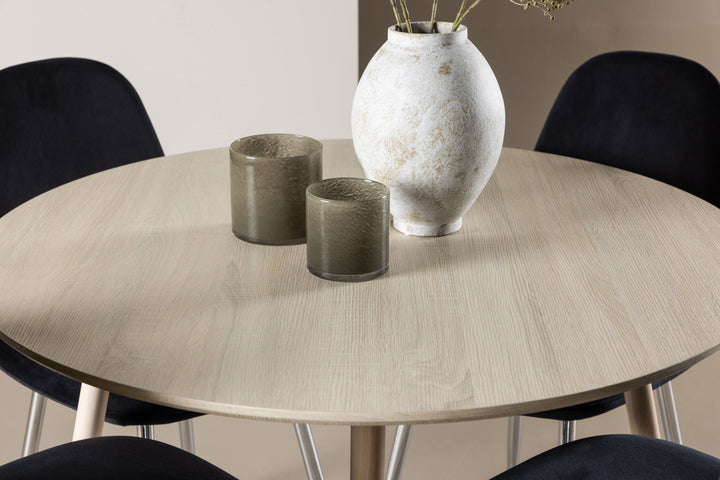 Venture Home Plaza Dining Table with Polar Dining Chair