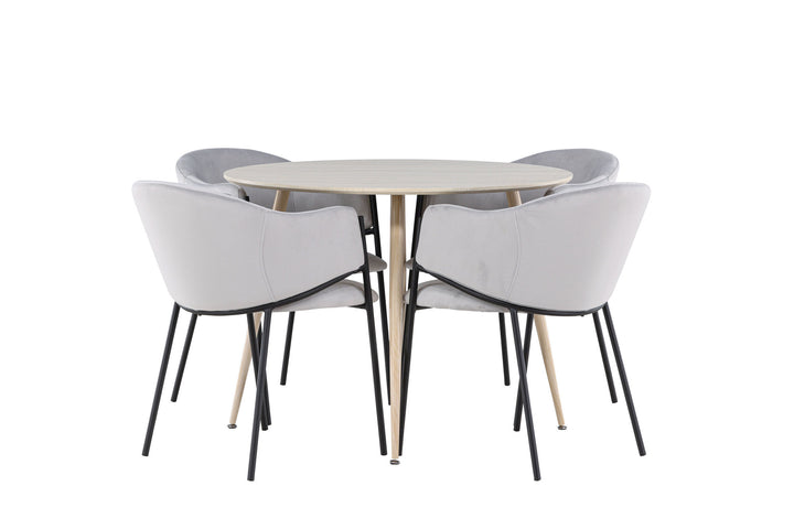 Venture Home Plaza Dining Table with Evelina Dining Chair