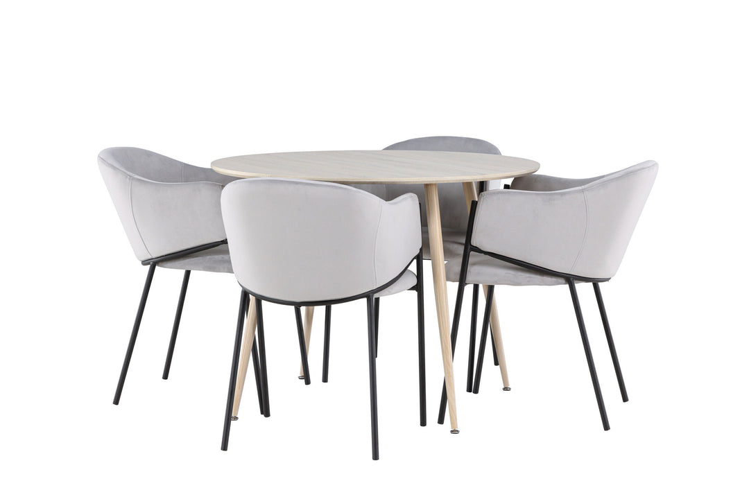 Venture Home Plaza Dining Table with Evelina Dining Chair