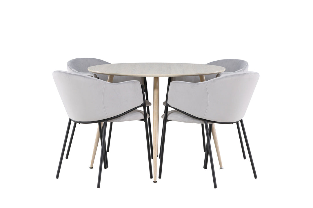 Venture Home Plaza Dining Table with Evelina Dining Chair