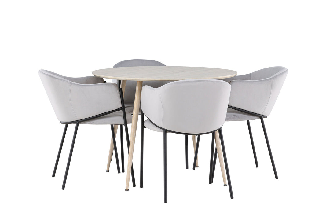 Venture Home Plaza Dining Table with Evelina Dining Chair