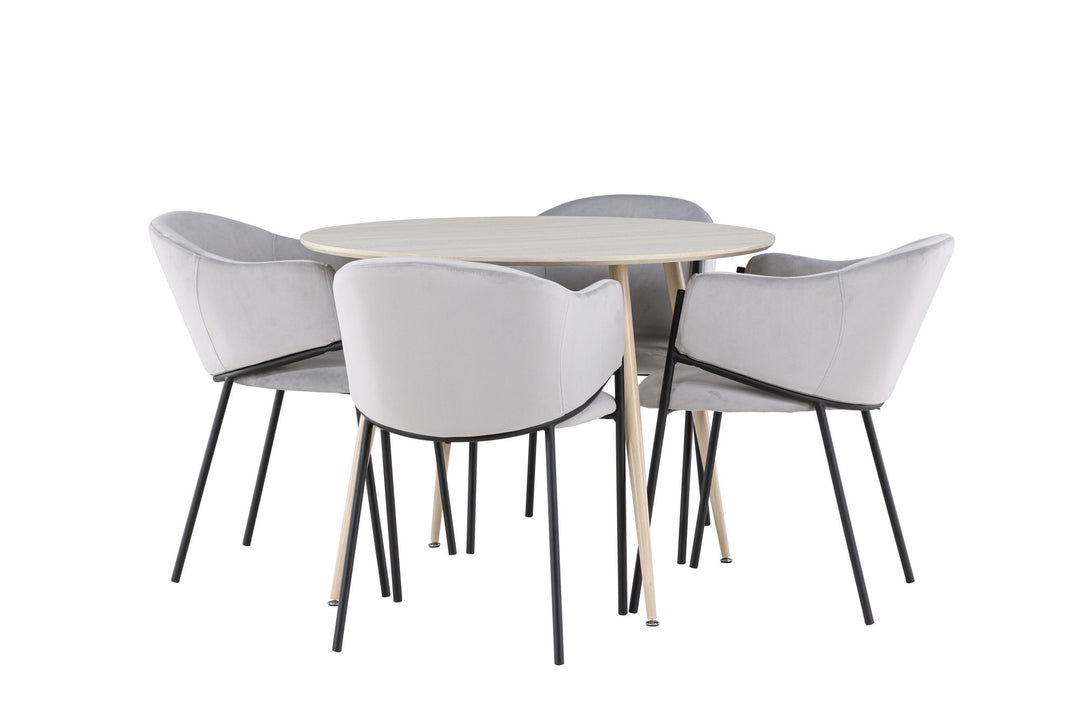Venture Home Plaza Dining Table with Evelina Dining Chair