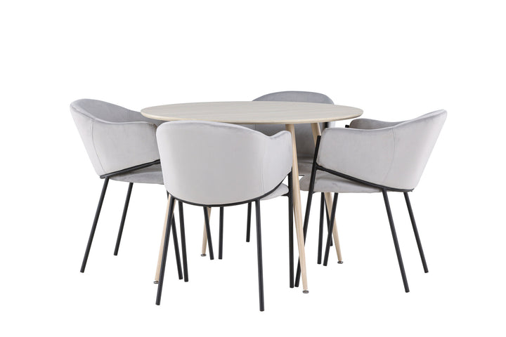Venture Home Plaza Dining Table with Evelina Dining Chair