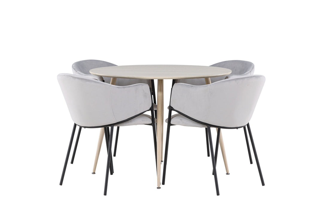 Venture Home Plaza Dining Table with Evelina Dining Chair