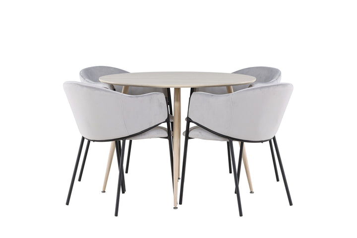 Venture Home Plaza Dining Table with Evelina Dining Chair