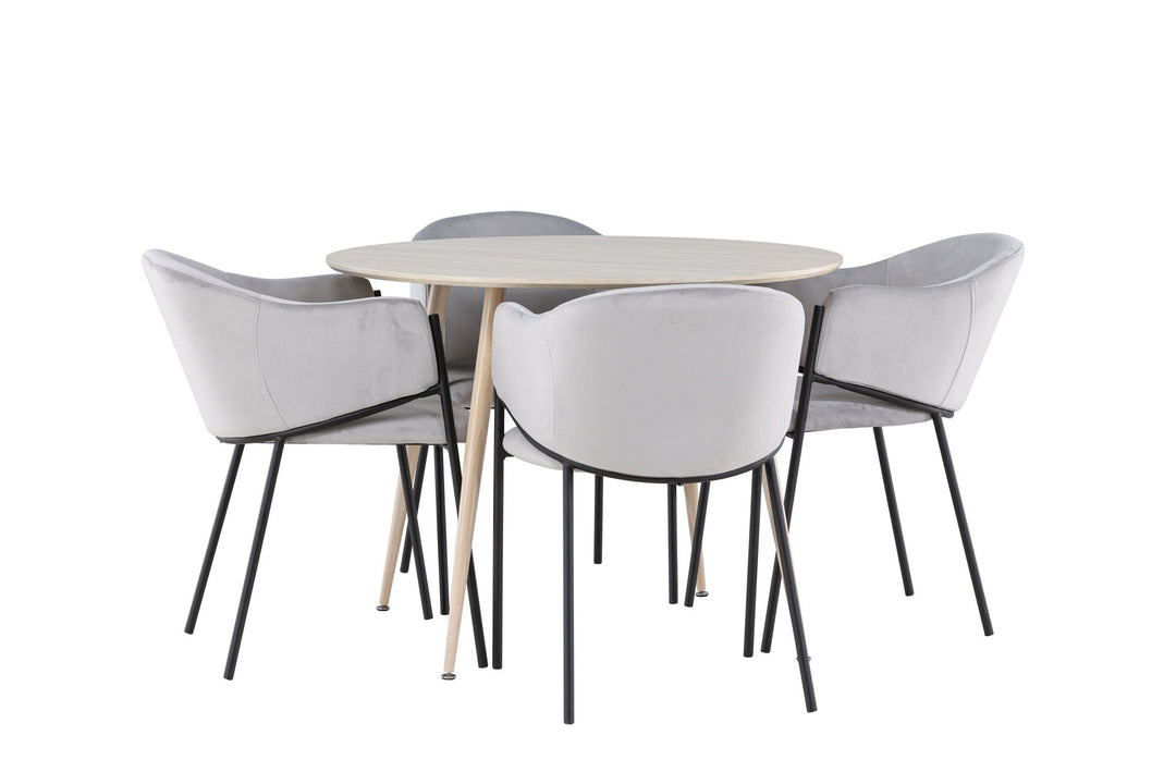 Venture Home Plaza Dining Table with Evelina Dining Chair