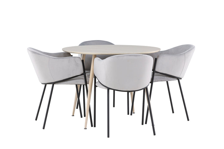 Venture Home Plaza Dining Table with Evelina Dining Chair
