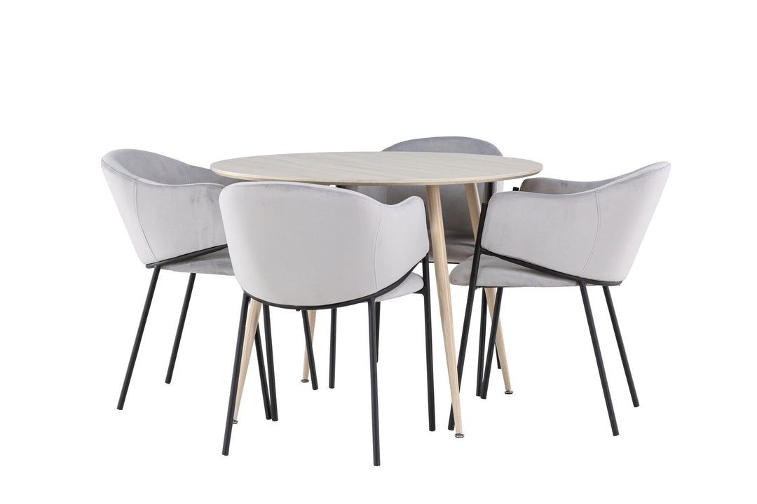Venture Home Plaza Dining Table with Evelina Dining Chair