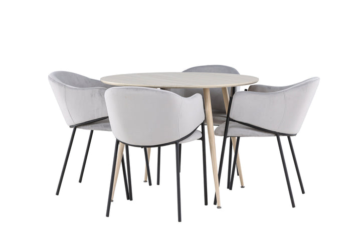 Venture Home Plaza Dining Table with Evelina Dining Chair