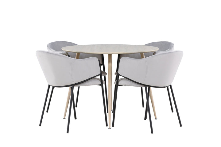 Venture Home Plaza Dining Table with Evelina Dining Chair