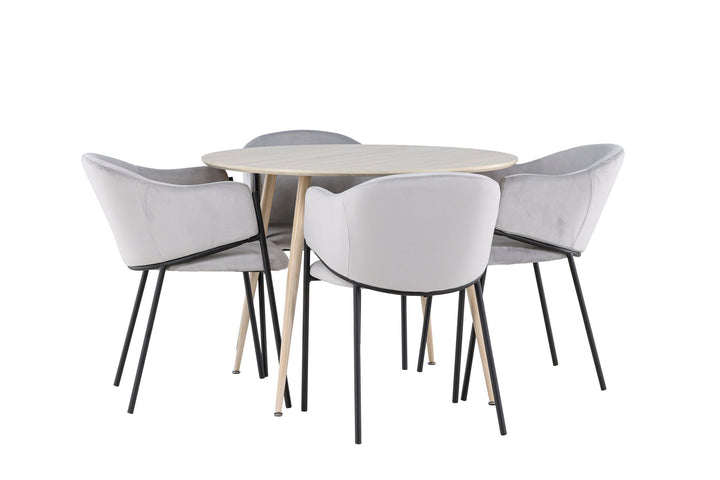 Venture Home Plaza Dining Table with Evelina Dining Chair