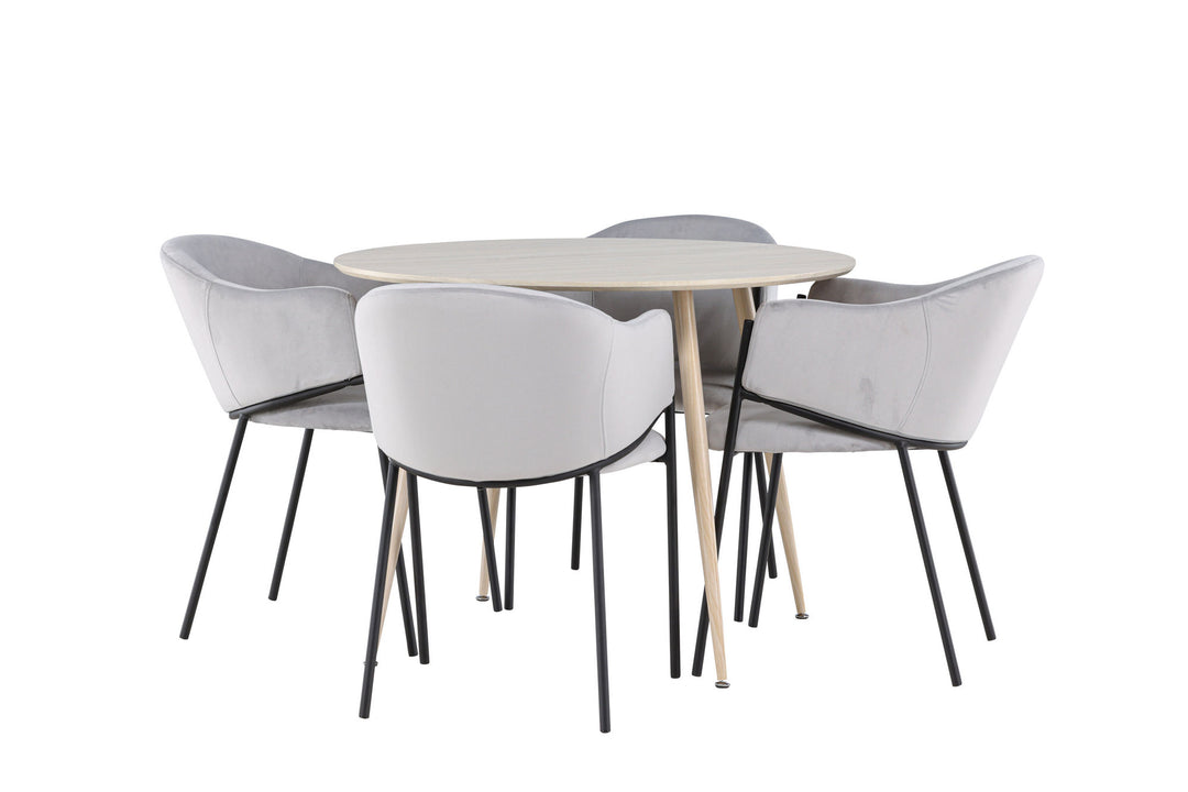 Venture Home Plaza Dining Table with Evelina Dining Chair
