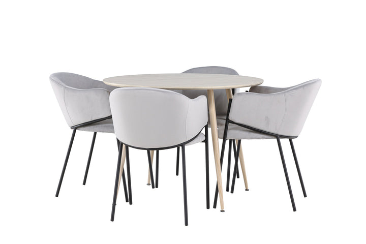 Venture Home Plaza Dining Table with Evelina Dining Chair