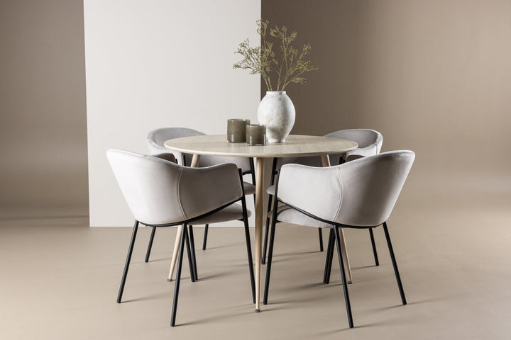 Venture Home Plaza Dining Table with Evelina Dining Chair