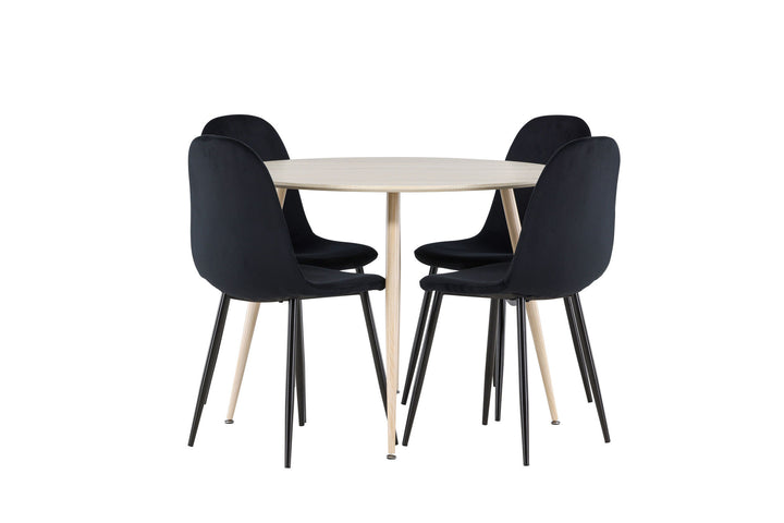 Venture Home Plaza Dining Table with Polar Dining Chair