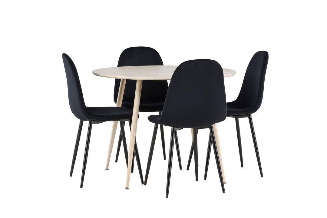 Venture Home Plaza Dining Table with Polar Dining Chair