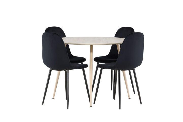 Venture Home Plaza Dining Table with Polar Dining Chair