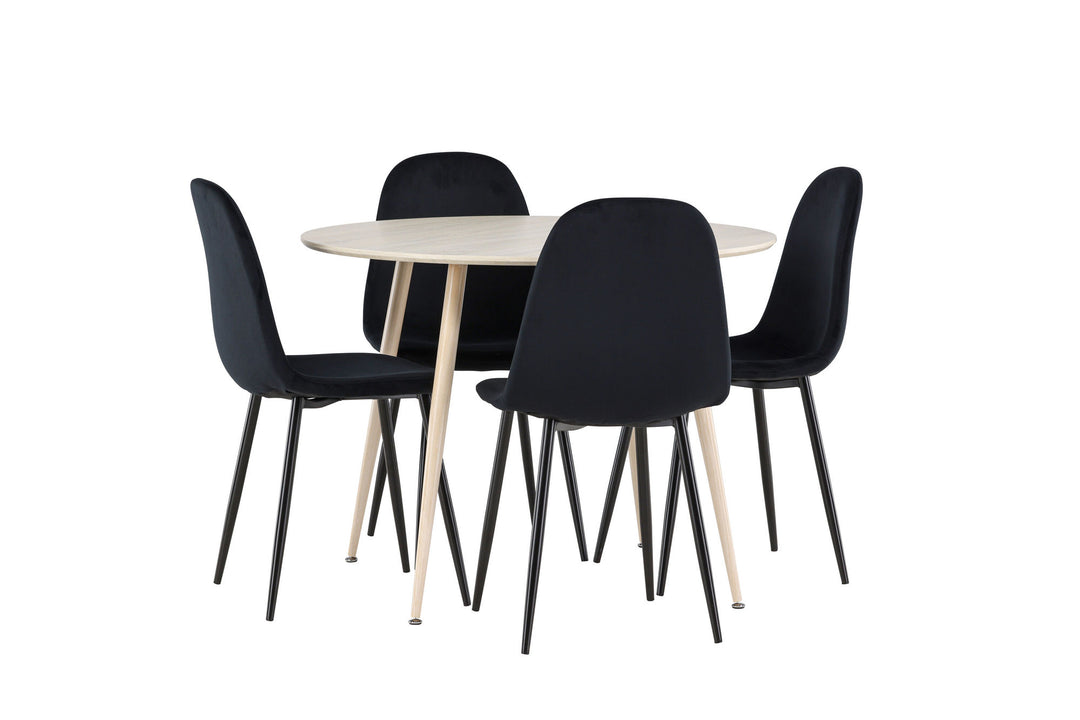 Venture Home Plaza Dining Table with Polar Dining Chair