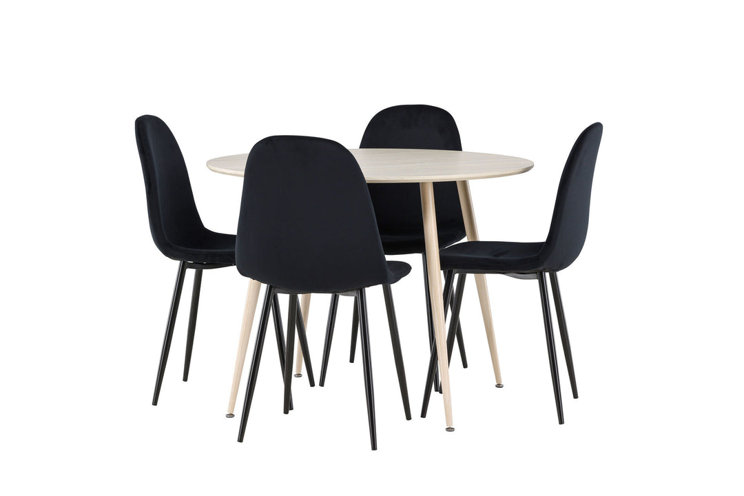 Venture Home Plaza Dining Table with Polar Dining Chair