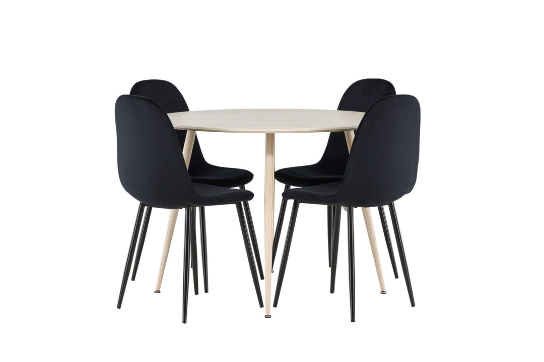 Venture Home Plaza Dining Table with Polar Dining Chair