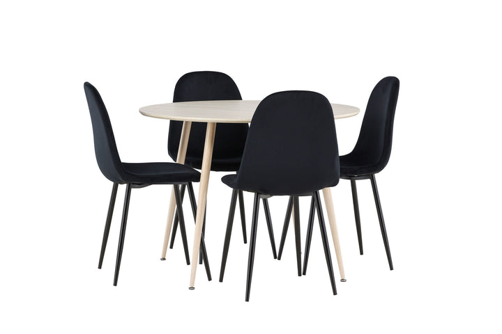 Venture Home Plaza Dining Table with Polar Dining Chair