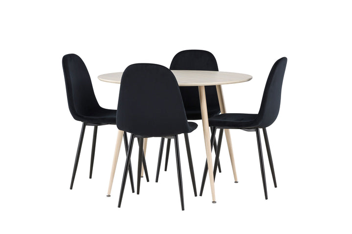 Venture Home Plaza Dining Table with Polar Dining Chair