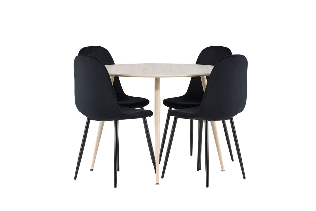 Venture Home Plaza Dining Table with Polar Dining Chair