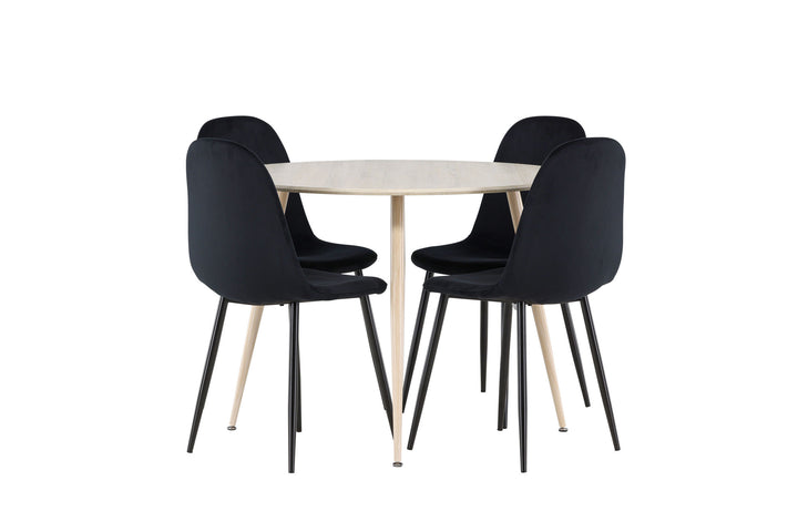 Venture Home Plaza Dining Table with Polar Dining Chair