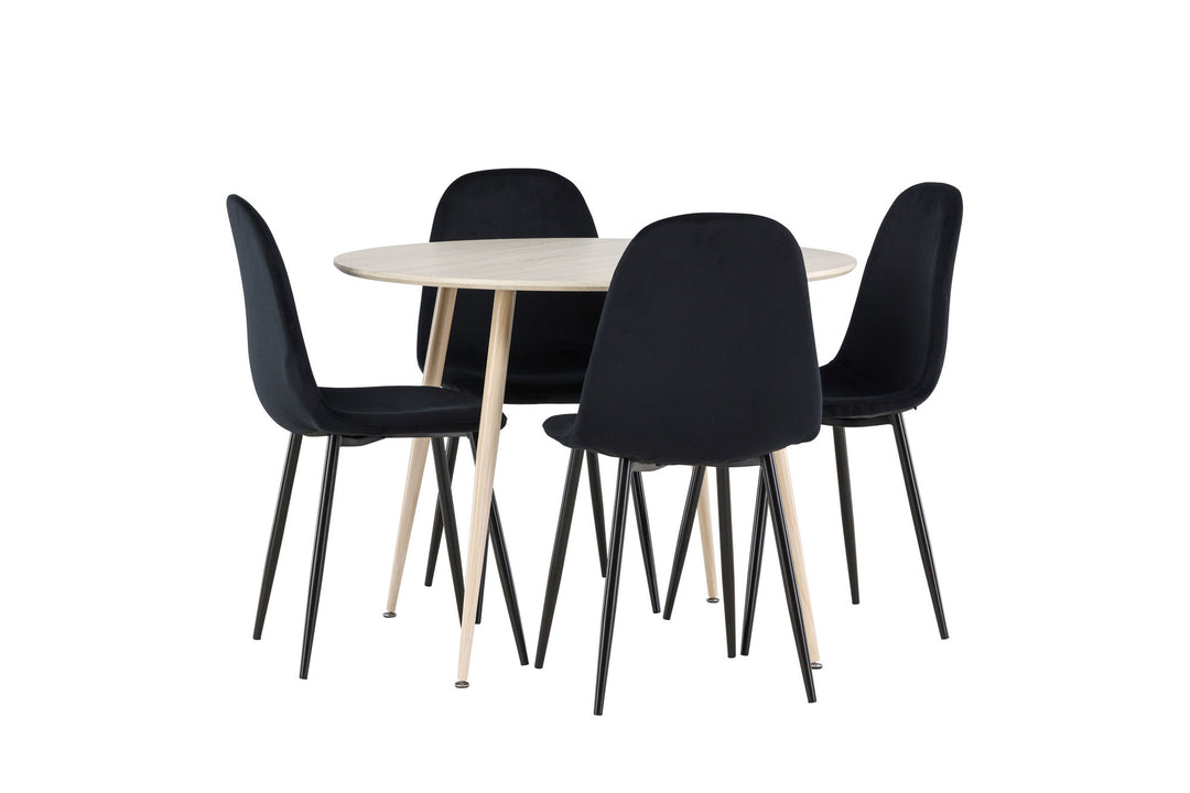 Venture Home Plaza Dining Table with Polar Dining Chair