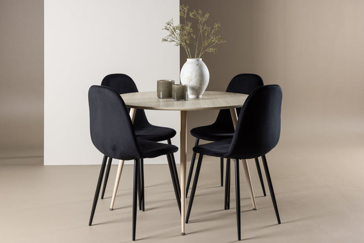 Venture Home Plaza Dining Table with Polar Dining Chair