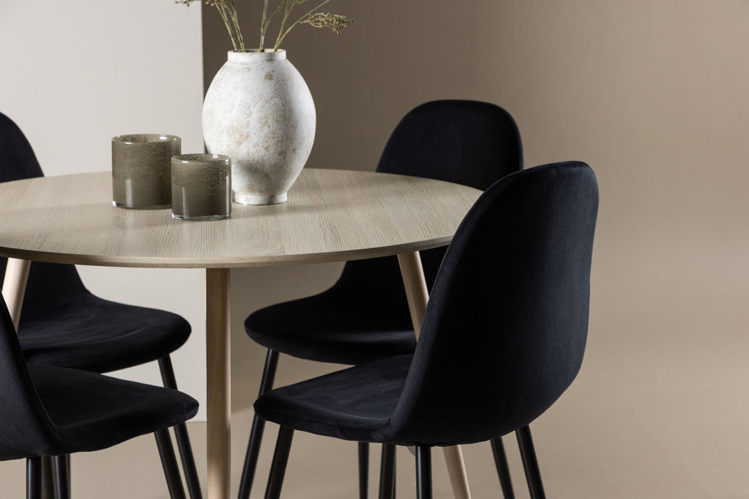 Venture Home Plaza Dining Table with Polar Dining Chair