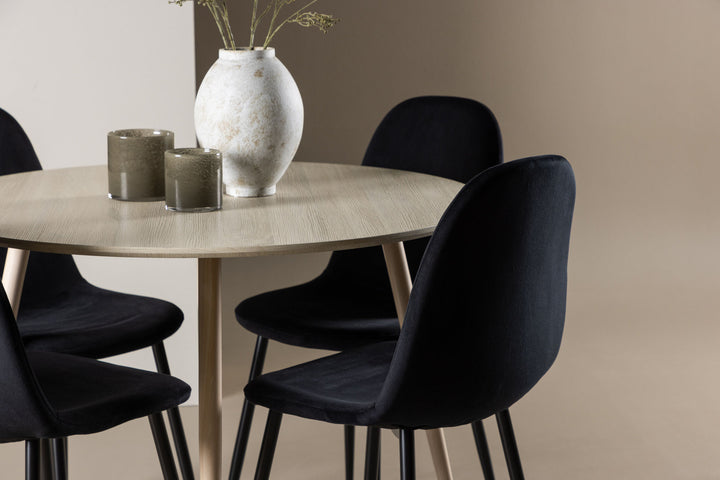 Venture Home Plaza Dining Table with Polar Dining Chair