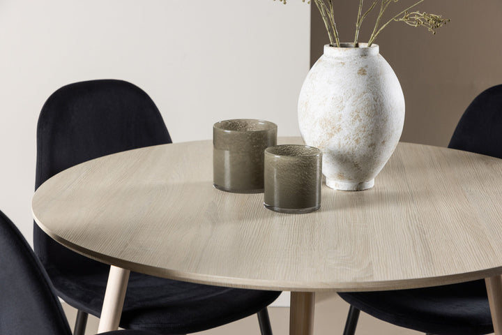 Venture Home Plaza Dining Table with Polar Dining Chair
