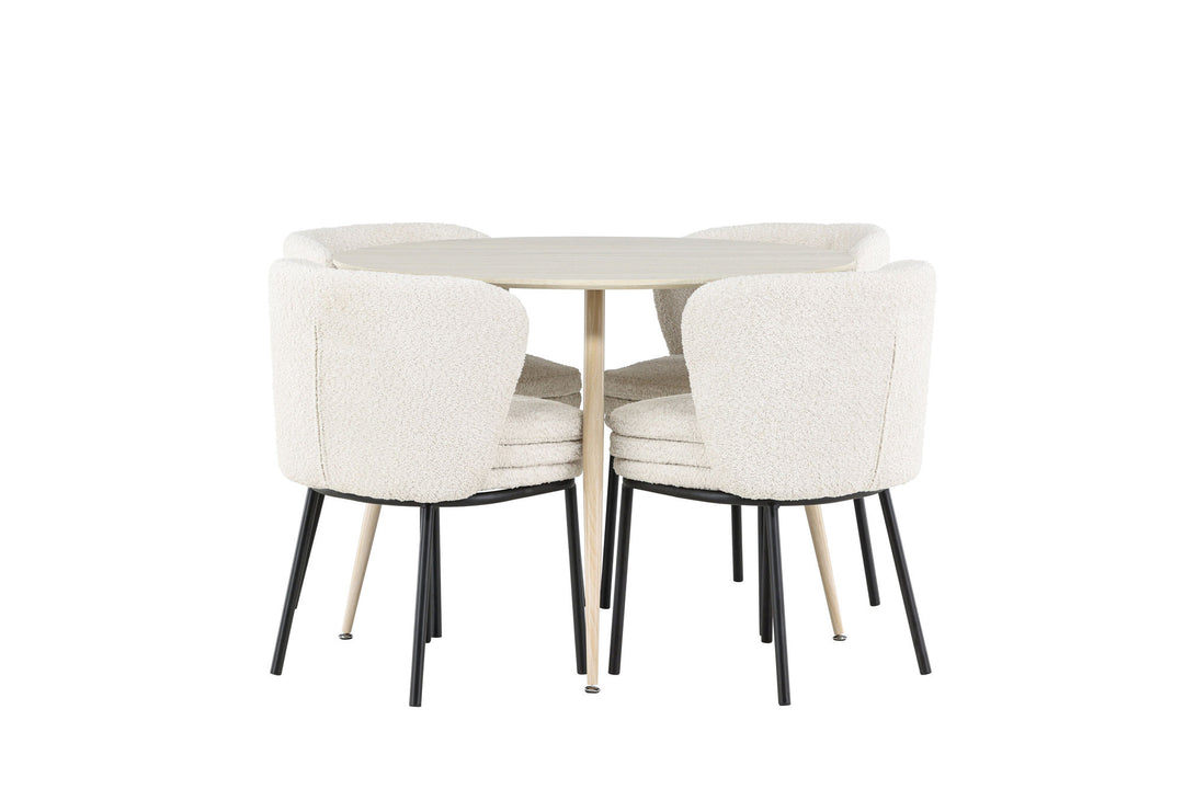 Venture Home Plaza Dining Table with Agnes Dining Chair