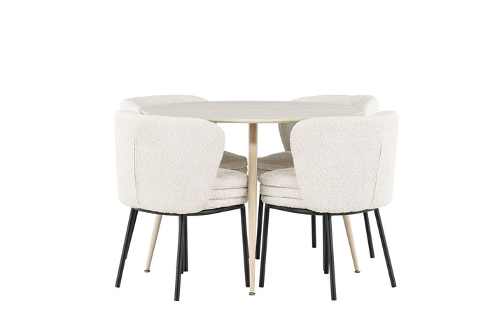 Venture Home Plaza Dining Table with Agnes Dining Chair