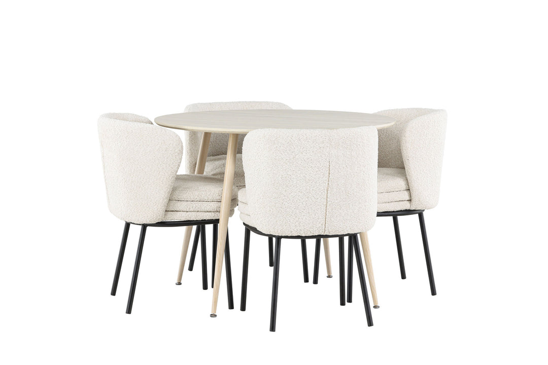 Venture Home Plaza Dining Table with Agnes Dining Chair