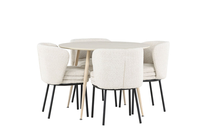Venture Home Plaza Dining Table with Agnes Dining Chair