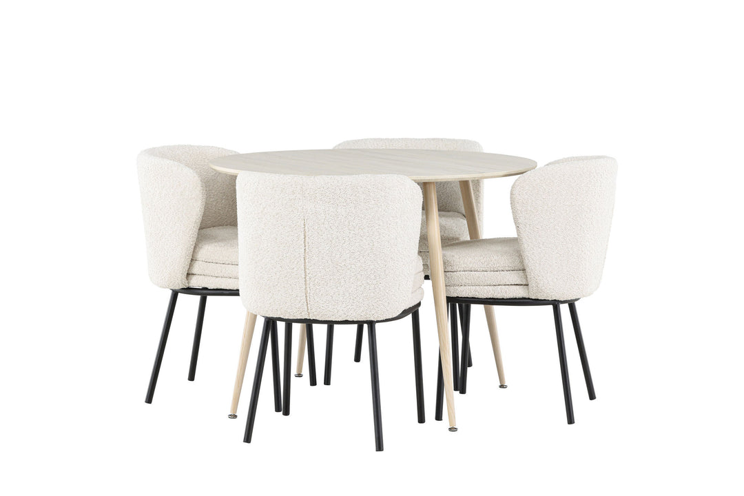 Venture Home Plaza Dining Table with Agnes Dining Chair