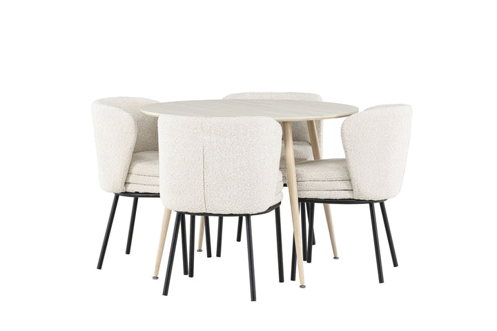 Venture Home Plaza Dining Table with Agnes Dining Chair