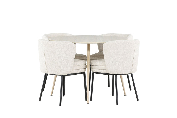 Venture Home Plaza Dining Table with Agnes Dining Chair